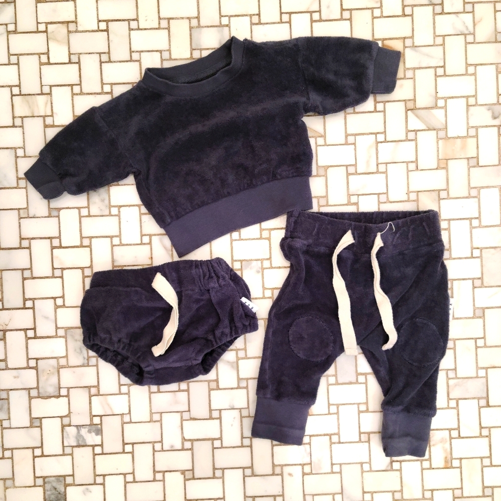 Huxbaby terry cloth set